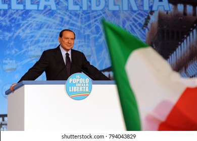 Italy - Milan January 15,2018 - Silvio Berlusconi Politic 