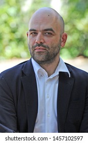 Italy , Milan - Roberto Saviano posed during a pubblic event