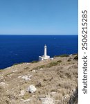 Italy, Puglia, Salento, Lecce: The Palascia lighthouse, the easternmost point of Italy, in Otranto.