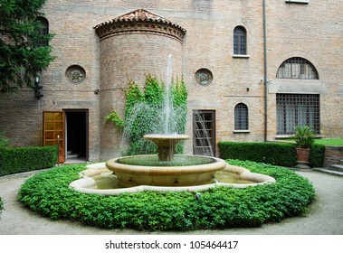 Italy Ravenna, Rasponi Palace (Provincia Palace) courtyard - Powered by Shutterstock