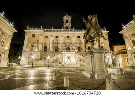 Italy, Rome, Campidoglio - 24 June 2016, Currently it is the seat of the municipality of Rome