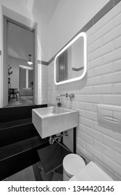 Italy, Sicily, Ragusa Province, countryside; 30 November 2015, elegant private house, bathroom - EDITORIAL