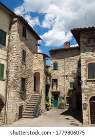 Italy, Tuscany,19/07/2020, the Chianti zone. The town of Radda in Chianti.