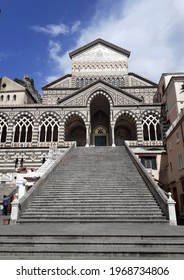 Italy : View Of The Amalfi Cathedral,May 4,2021.