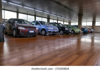 ITALY-APRIL, 2014: Saloon Cars Sales In The European City; ITALY-APRIL, 2014