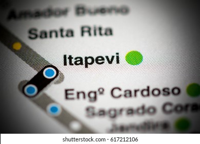 Itapevi Station. Sao Paolo Metro Map.