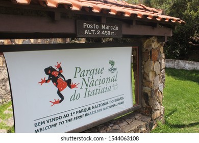 Itatiaia / Rio De Janeiro / Brazil - 27/10/2019: Board Of The Entrance Of The Itatiaia National Park (Posto Marcão)