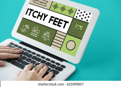 Itchy Feet Travel Outdoors Graphic