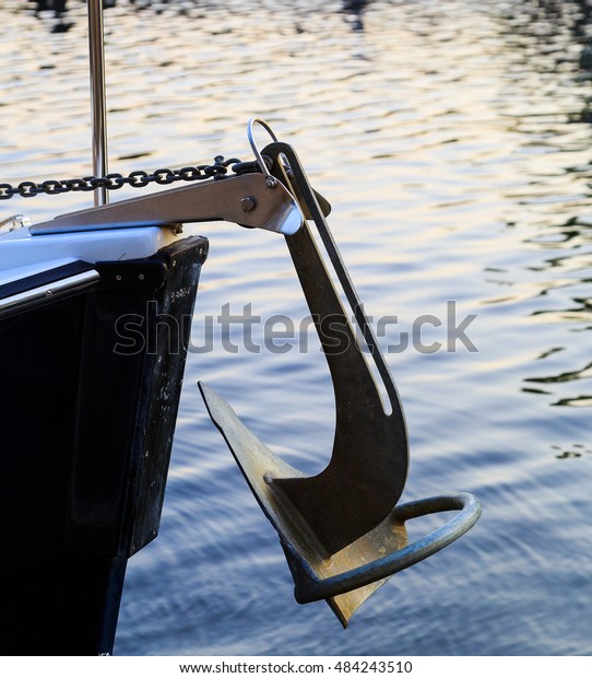 Items used for boating and sailing: rope, anchor, flags,\
boats. 