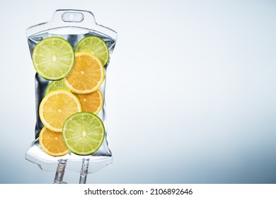 IV Drip Vitamin Fruit Saline Bag Therapy