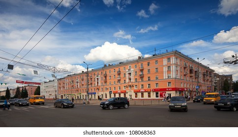 IVANOVO, RUSSIA - JUNE 27:  View Of Ivanovo - Lenin Prospect On June 27, 2012 In Ivanovo, Russia. Ivanovo City Known As A Center Of Textile Industry From 1561. Population: 409,277 (2010 Census)