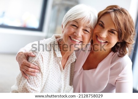 Ive always been able to count on her. Shot of a woman spending time with her elderly mother.