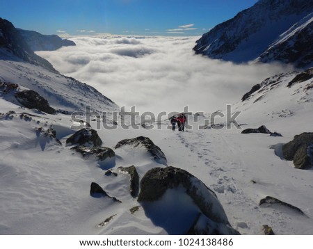 iversion in winter moutains Stock photo © 