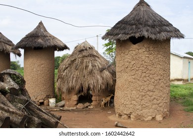 
ivorian village of in the north of the ivory coast in korogho, hut architecture - Shutterstock ID 1602442642