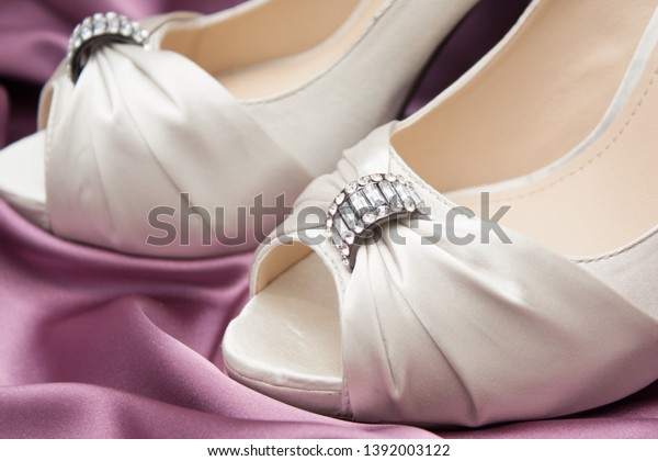 ivory silk wedding shoes