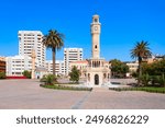 Izmir Clock Tower and Konak Mosque. It is a historic clock tower located at the Konak Square in Izmir city in Turkey.