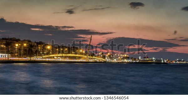 Izmir Goztepe Bridge Sunset Cloudy Day Stock Photo Edit Now 1346546054