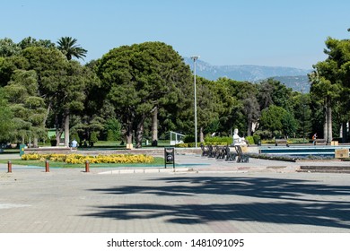 Izmir, Turkey, Aug 13th, 2019 -  Public Park Called Kültürpark (translated Culture Park), Also Known As Kulturpark In Izmir. 