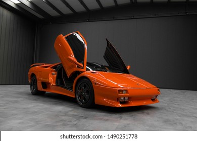 IZMIR, TURKEY-
February 2018: 1998 Lamborghini Diablo In Key Museum 