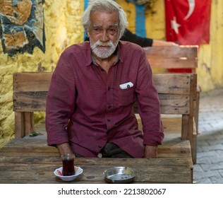 Izmir Turkey
October 2022
Old Man In Red Shirt