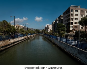 Izmir, Turkey - October 3, 2022: View On Channel Of Hasan Ali Yucel Boulevard