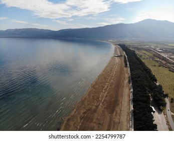 Iznik lake beach and increasing drought - Shutterstock ID 2254799787