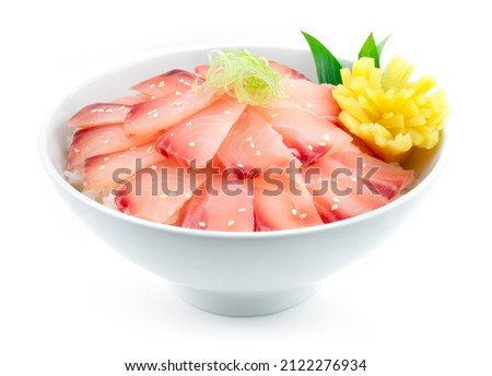 Izumidai Don Japanese food fusion Style decoration carved pickled radish sideview