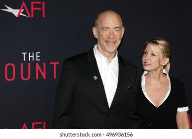 J. K. Simmons And Michelle Schumacher At The Los Angeles Premiere Of 'The Accountant' Held At The TCL Chinese Theater In Hollywood, USA On October 10, 2016.