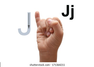 J Kid Hand Spelling American Sign Language ASL