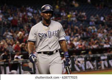 Jabari Blash  Right Fielder For The San Diego Padres At Chase Field In Phoenix,AZ USA April 24,2017.