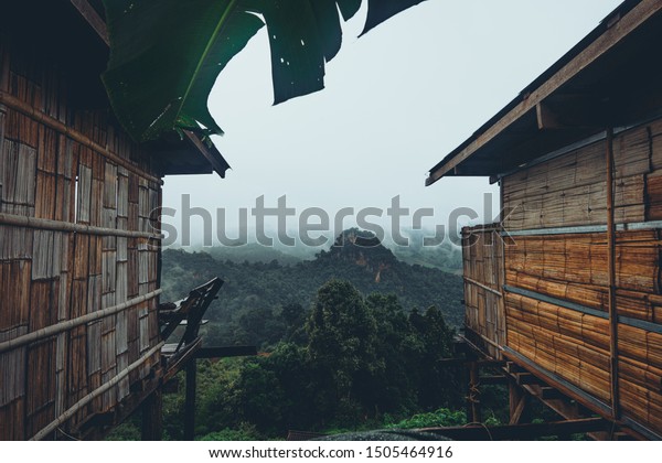 Jabo Village Mountain Mist Homestays Asia Stock Photo Edit Now