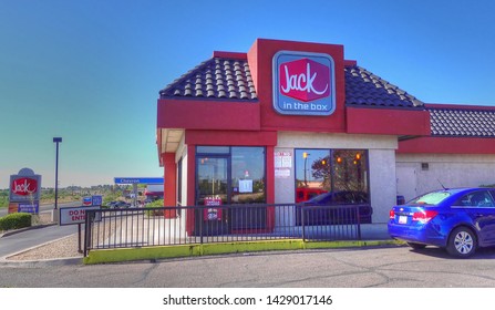 Jack In The Box Fast Food Restaurant Highway Edition, Sedona Arizona USA, June 2, 2019