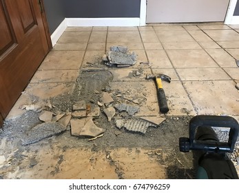 Jack Hammering Tile