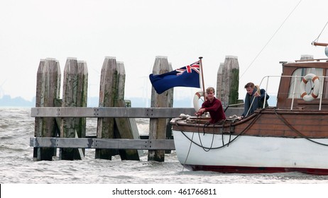 Jack Lowden, Tom Glynn Carney Filming For The World War II Action Thriller Dunkirk By Urk Netherlands July 2016