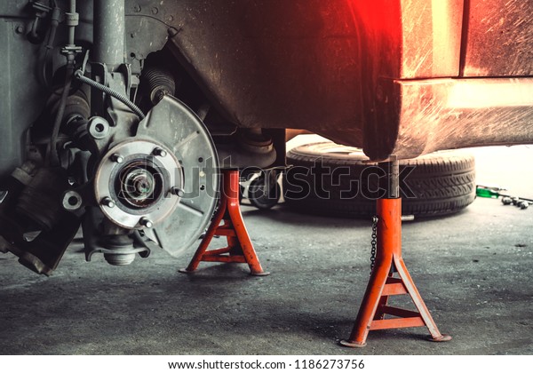 jack stand to change\
tires.
