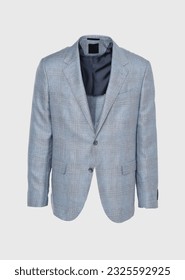 jacket blue and white background   