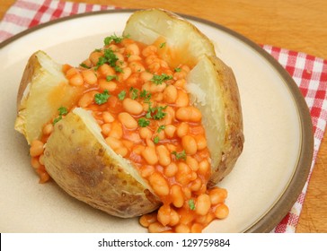 Jacket Potato With Baked Beans.