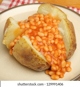 Jacket Potato With Baked Beans.