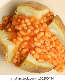 Jacket Potato With Baked Beans.