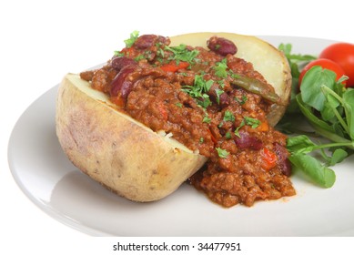 Jacket Potato With Chilli Con Carne