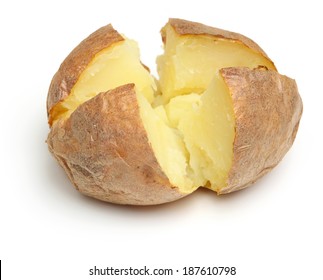 Jacket Potato Filled With Grated Cheese