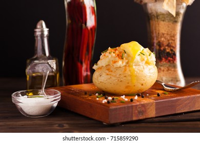 Jacket Potato Served With Homemade Butter