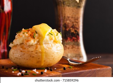 Jacket Potato Served With Homemade Butter