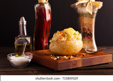 Jacket Potato Served With Homemade Butter