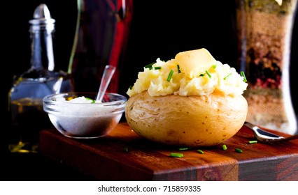 Jacket Potato Served With Homemade Butter