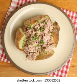 Jacket Potato With Tuna Mayonnaise.