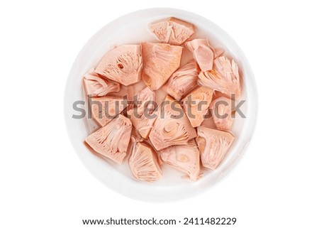 jackfruit canned fruit breadfruit fresh tasty eating cooking meal food snack on the table copy space food background rustic top view