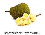 Jack-fruits on white