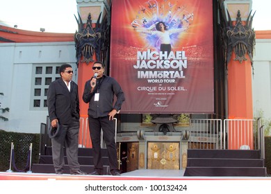 Jackie Jackson, Tito Jackson At Michael Jackson Immortalized At Grauman's Chinese Theatre, Hollywood, CA 01-26-12