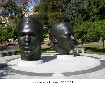 Jackie Robinson Head Statue